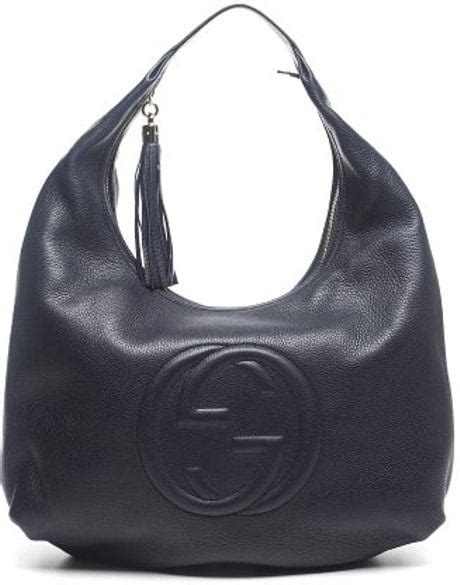 gucci borsa hobo|Gucci hobo bag navy blue.